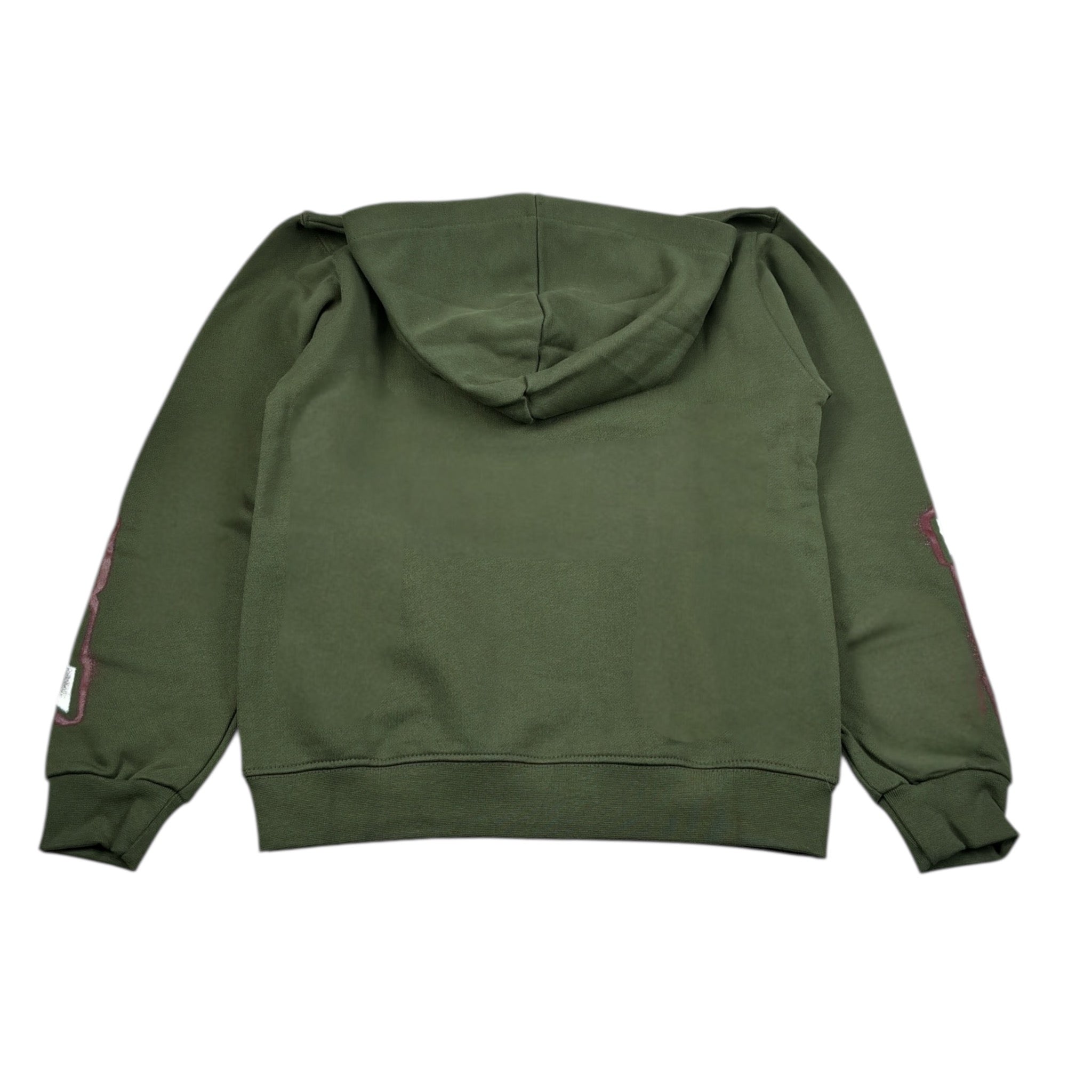 Disclaimer Felpa tinta unita con Cappuccio E Stampa Verde per Bambino 25IDK58625 VERDE DISCLAIMER 
