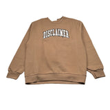 Disclaimer Felpa Chiusa con Cappuccio tinta unita con Logo Cammello per Bambino 25IDK58626 CAMMELLO DISCLAIMER 