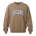 Disclaimer Felpa Chiusa con Cappuccio tinta unita con Logo Beige per Bambino 25IDK58626XX BEIGE DISCLAIMER 