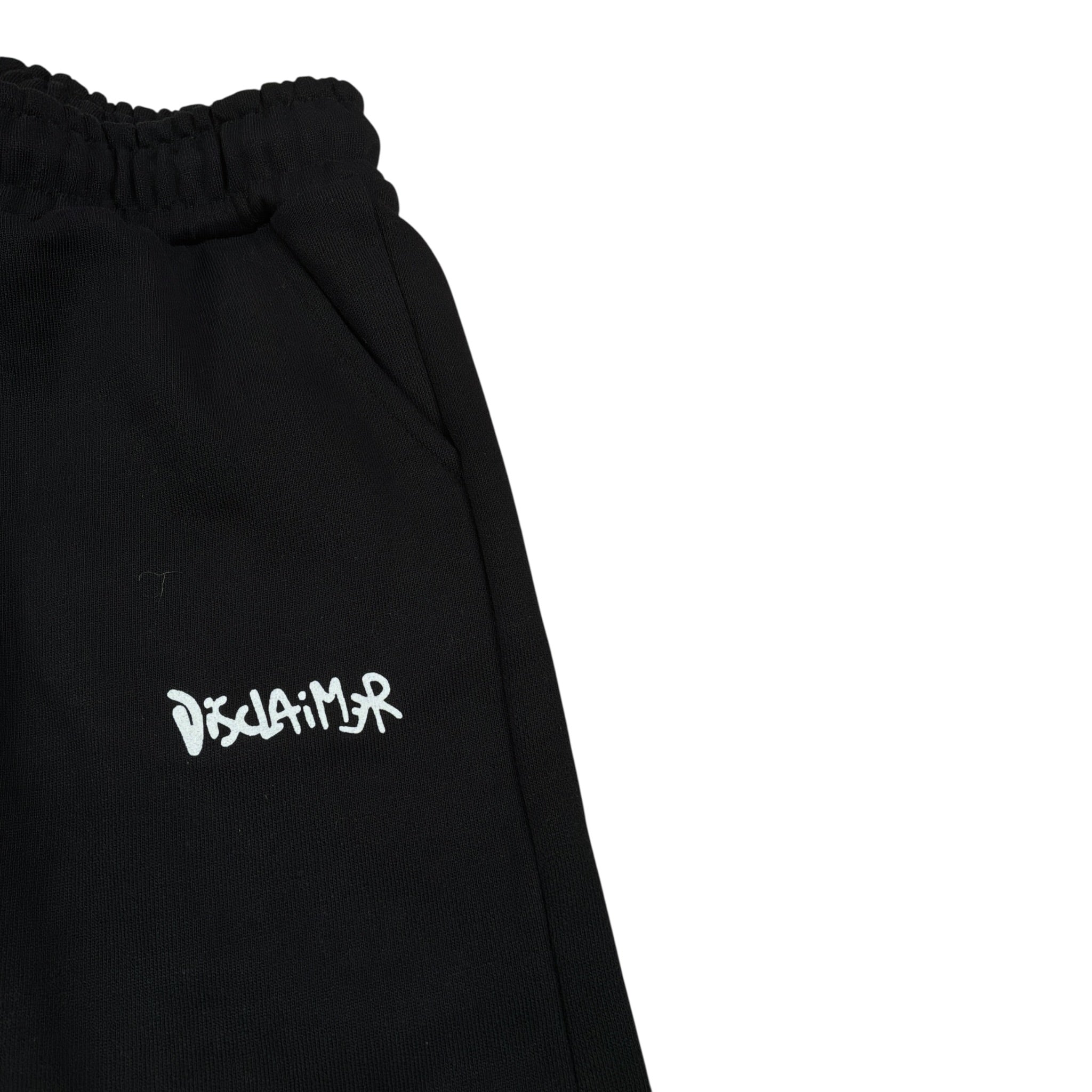 Disclaimer Pantalone Tuta tinta unita con Logo Nero per Bambino 25IDK5862 NERO DISCLAIMER 