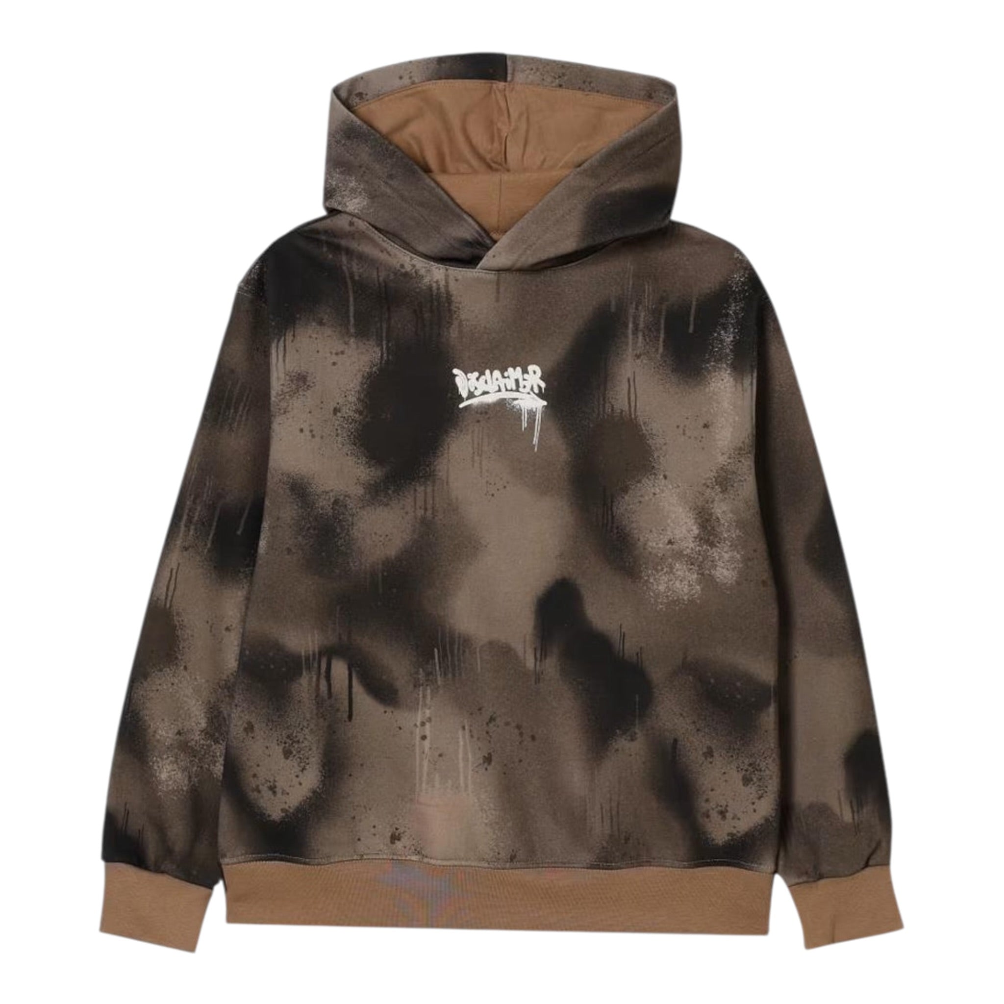 Disclaimer Felpa Chiusa con Cappuccio Stampa Fantasia Marrone per Bambino 25IDK58633 MARRONE DISCLAIMER 