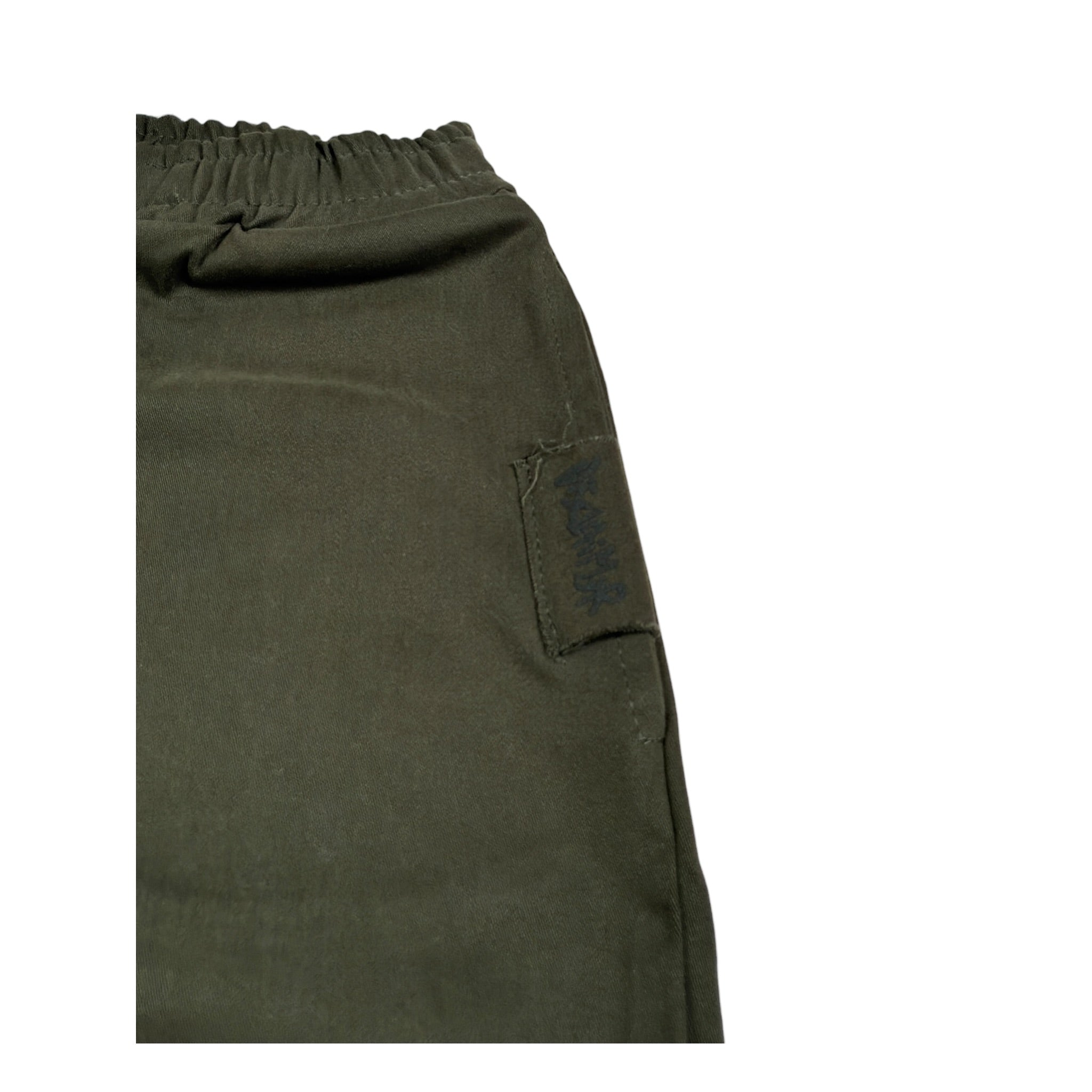 Disclaimer Pantalone tinta unita con Elastico In Vita Verde per Bambino 25IDK58662 VERDE DISCLAIMER 