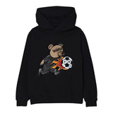 Disclaimer Felpa Chiusa con Cappuccio tinta unita con Logo Nero per Bambino 25IDK58673 NERO DISCLAIMER 