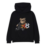 Disclaimer Felpa Chiusa con Cappuccio tinta unita con Logo Nero per Bambino 25IDK58673X NERO DISCLAIMER 