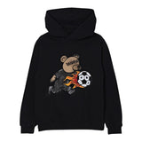 Disclaimer Felpa Chiusa con Cappuccio tinta unita con Logo Nero per Bambino 25IDK58673X NERO DISCLAIMER 