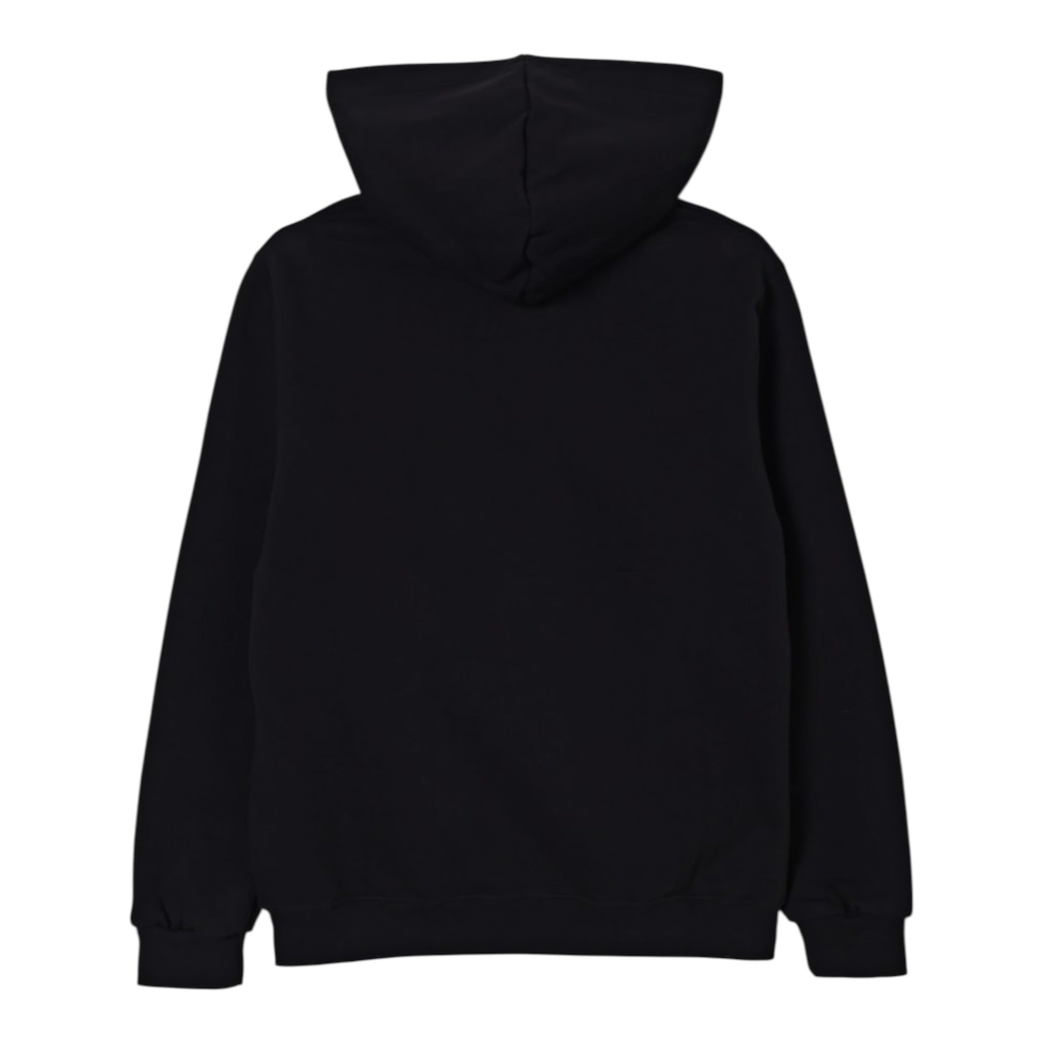 Disclaimer Felpa Chiusa con Cappuccio tinta unita con Logo Nero per Bambino 25IDK58673X NERO DISCLAIMER 