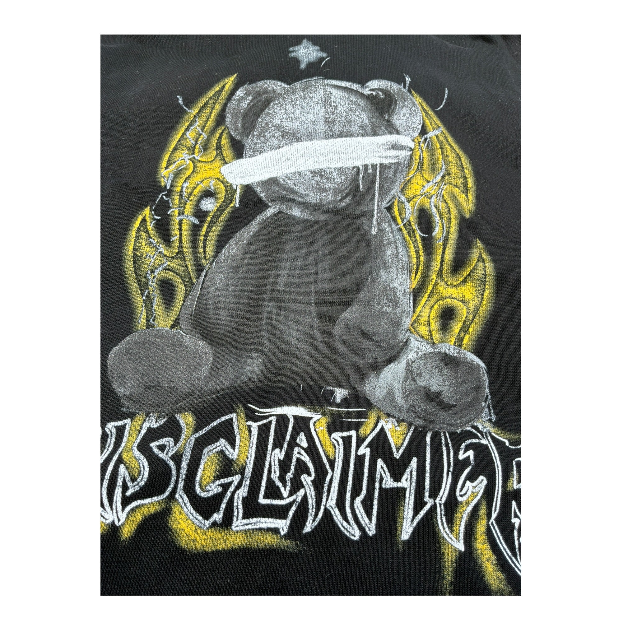 Disclaimer Felpa tinta unita con Stampa E Cappuccio Nero per Bambino 25IDK58676XX NERO DISCLAIMER 