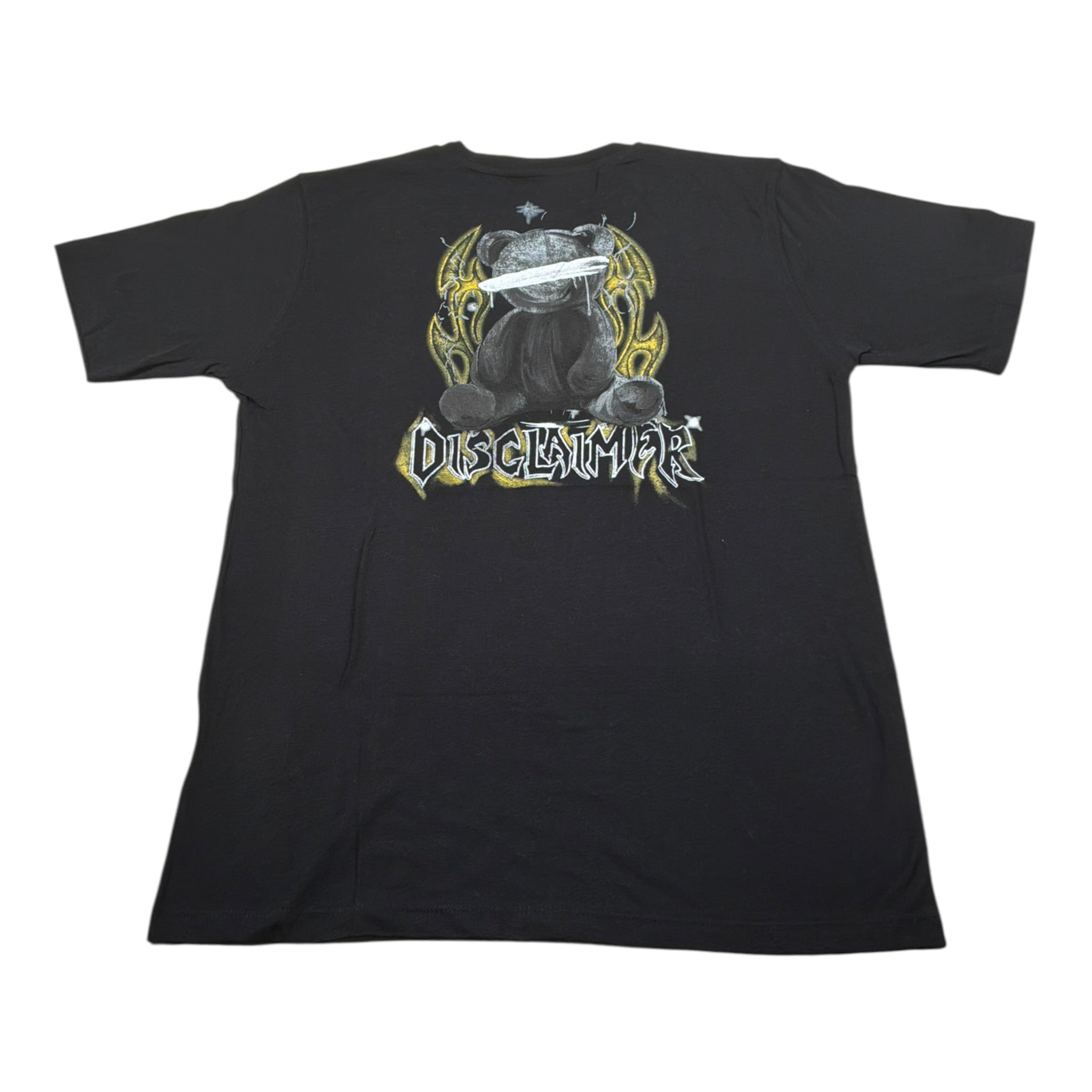 Disclaimer T-Shirt Girocollo tinta unita con Logo Nero per Bambino 25IDK58677 NERO DISCLAIMER 