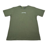 Disclaimer T-Shirt Girocollo tinta unita con Logo Verde per Bambino 25IDK58677 VERDE DISCLAIMER 