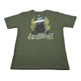 Disclaimer T-Shirt Girocollo tinta unita con Logo Verde per Bambino 25IDK58677 VERDE DISCLAIMER 