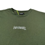 Disclaimer T-Shirt Girocollo tinta unita con Logo Verde per Bambino 25IDK58677 VERDE DISCLAIMER 