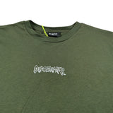 Disclaimer T-Shirt Girocollo tinta unita con Logo Verde per Bambino 25IDK58677 VERDE DISCLAIMER 
