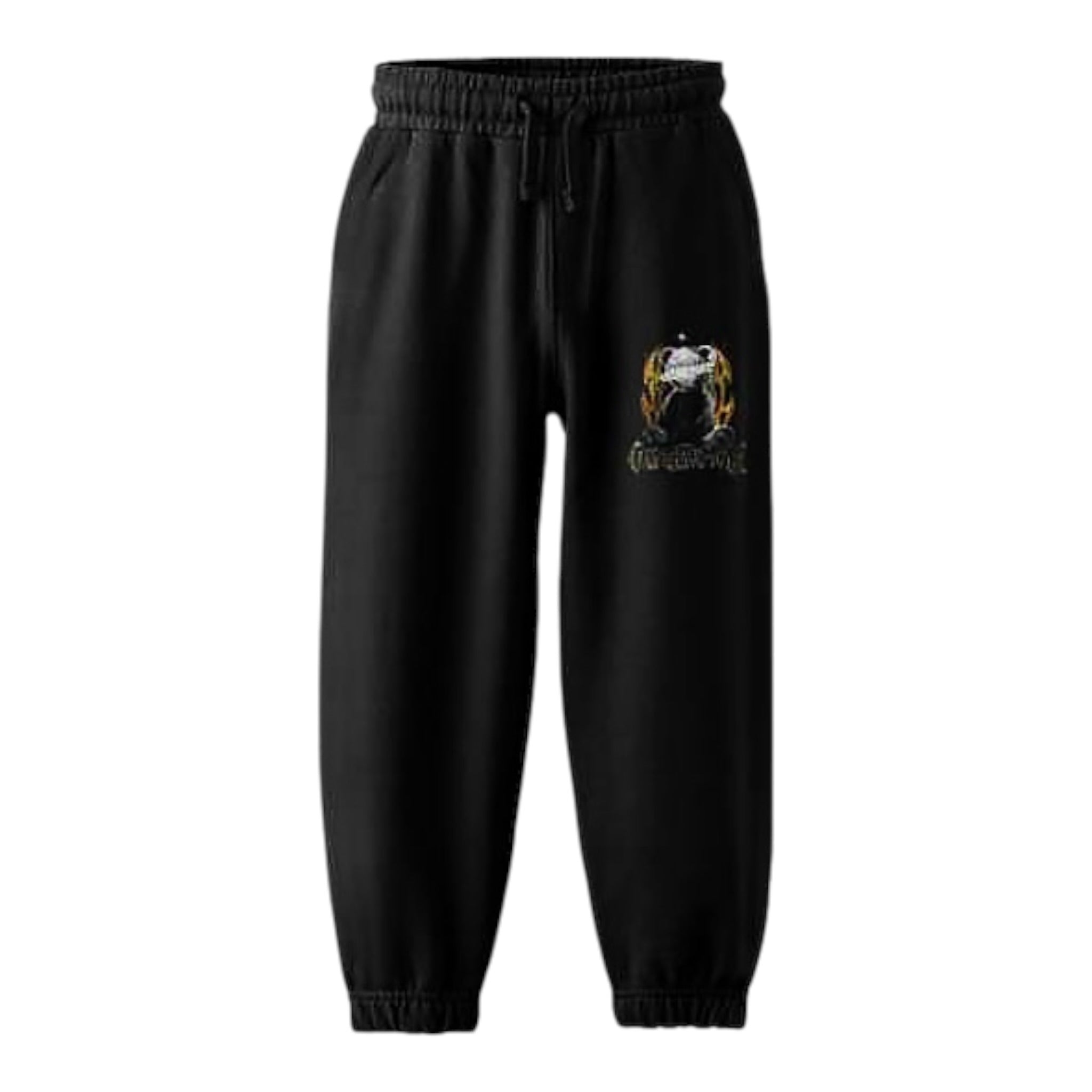 Disclaimer Pantalone Modello Tuta tinta unita con Stampa Nero per Bambino 25IDK58678X NERO DISCLAIMER 