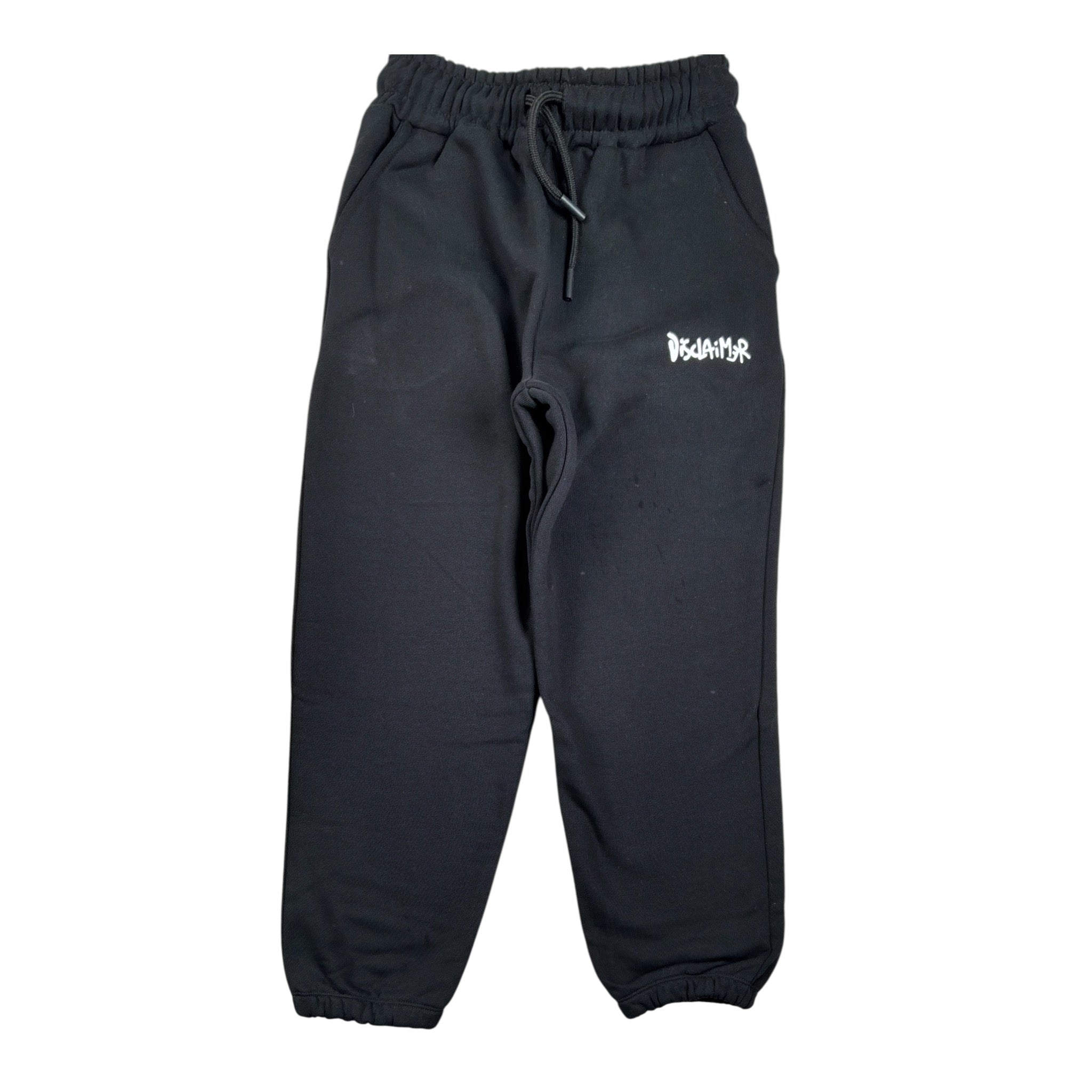 Disclaimer Pantalone Modello Tuta tinta unita con Stampa Nero per Bambino 25IDK58682 NERO DISCLAIMER 
