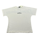 Disclaimer T-Shirt Girocollo tinta unita con Stampa Panna per Bambina 25IDK58704 PANNA DISCLAIMER 