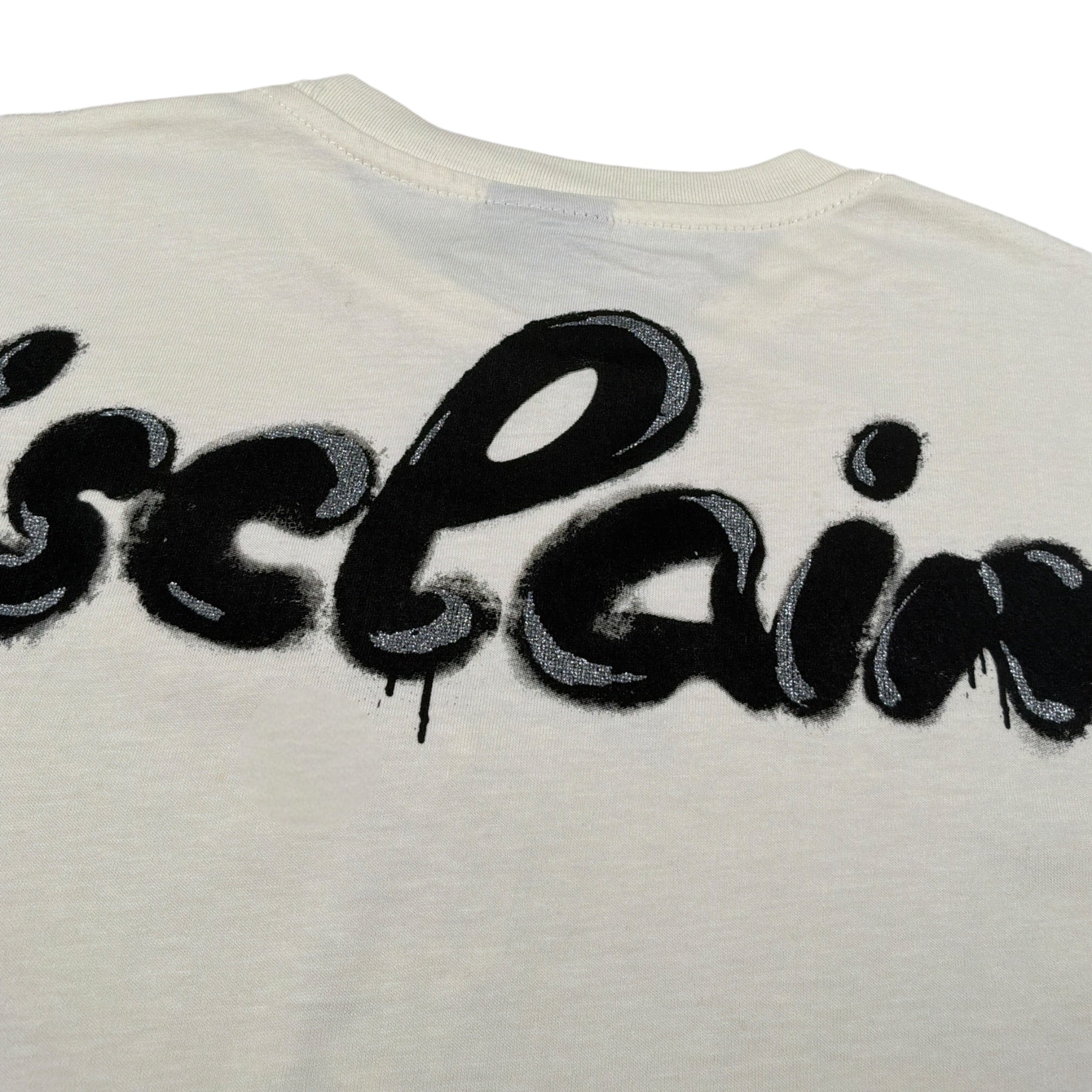 Disclaimer T-Shirt Girocollo tinta unita con Stampa Panna per Bambina 25IDK58704 PANNA DISCLAIMER 