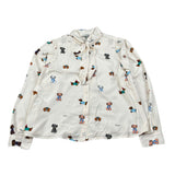 Dixie Camicia Manica Lunga tinta unita con Stampe Avorio per Bambina CL71364G79 AVORIO DIXIE 