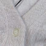 Dixie Cardigan tinta unita con Pelliccia Beige per Bambina LG32260G79 BEIGE DIXIE 