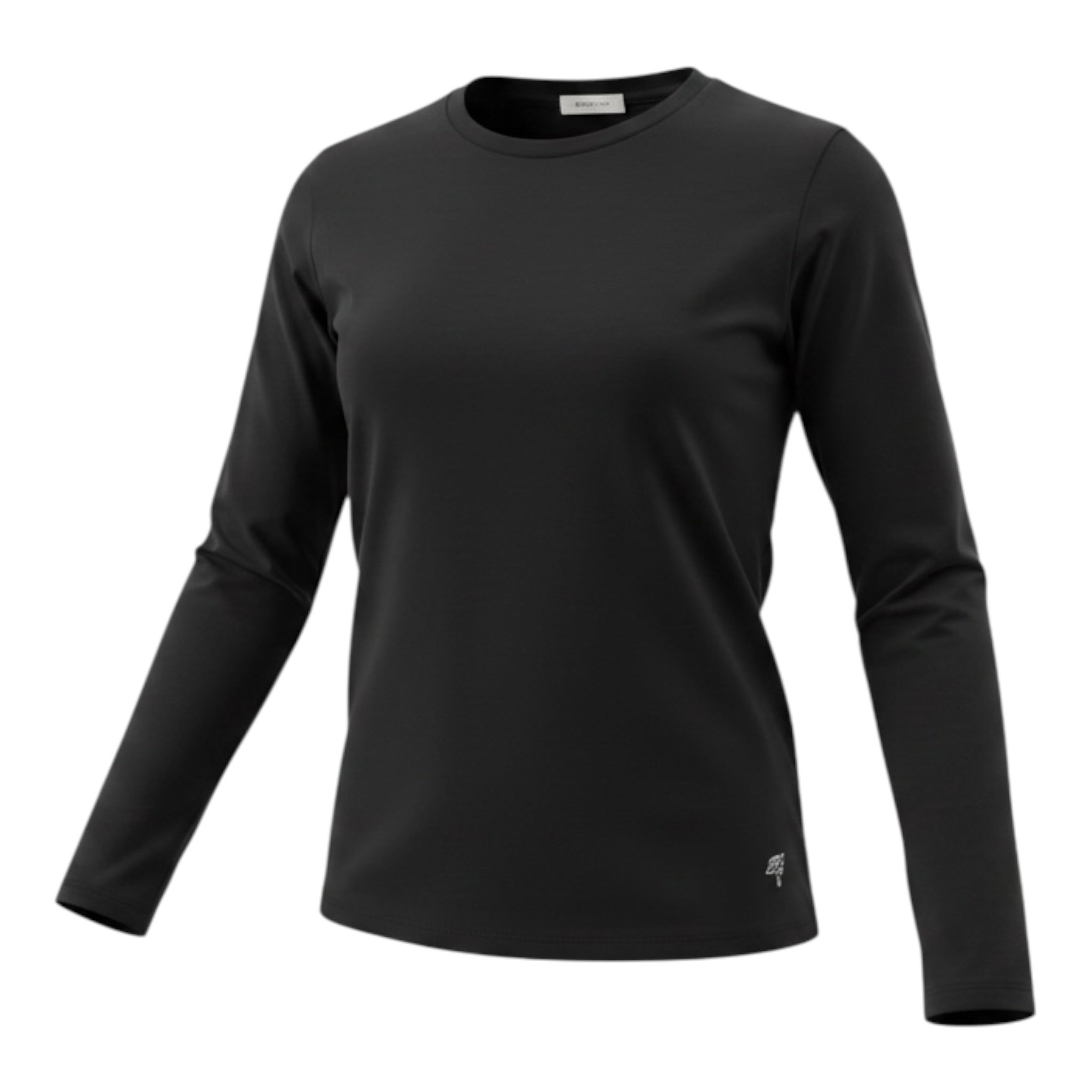 Dixie Shirt Girocollo tinta unita con Brillantini Nero per Bambina ML48030G79 NERO DIXIE 