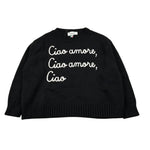 Dixie Maglia Girocollo tinta unita con Ricami Nero per Bambina NB50230G79 NERO DIXIE 