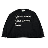 Dixie Maglia Girocollo tinta unita con Ricami Nero per Bambina NB50230G79 NERO DIXIE 