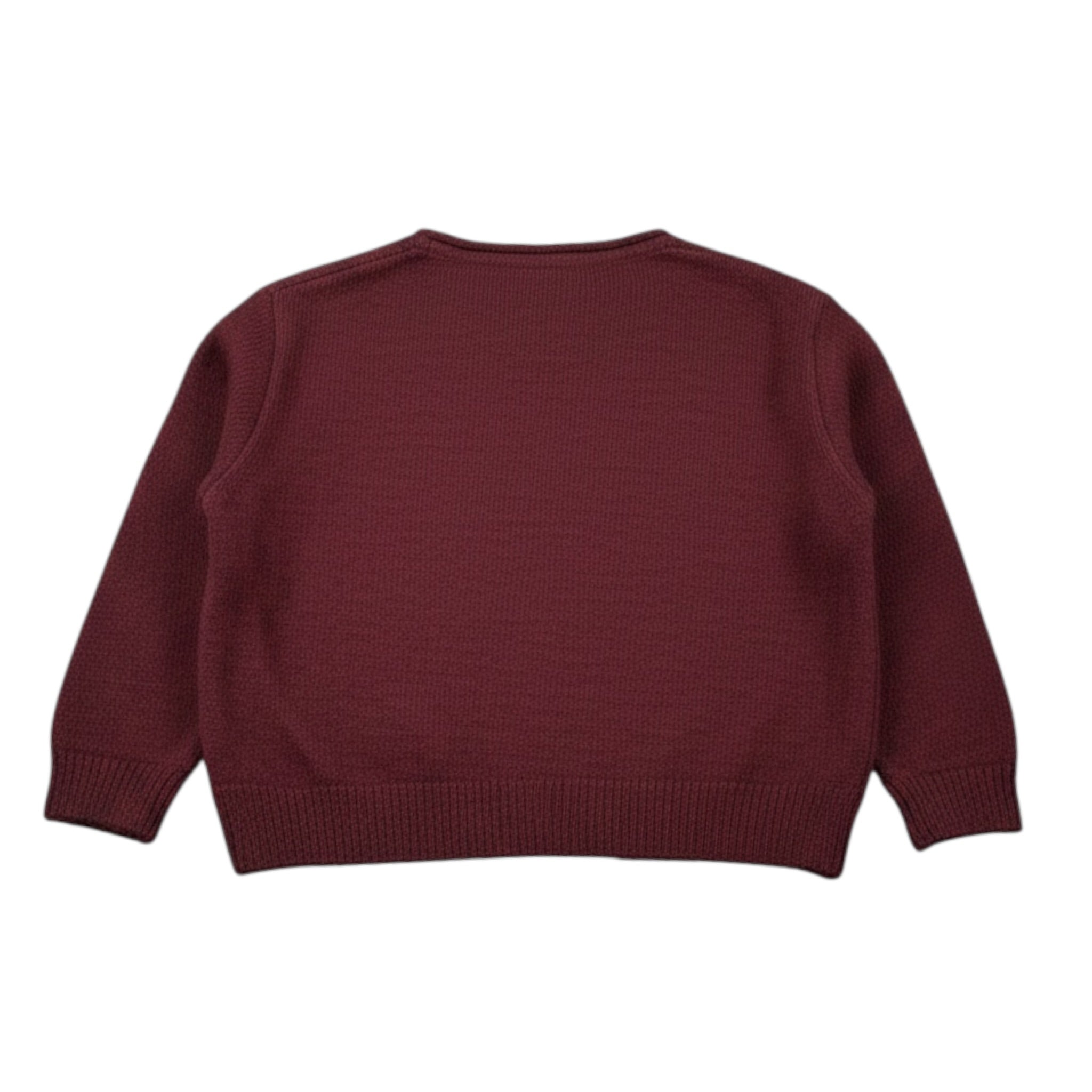 Dixie Cardigan tinta unita Bordeaux per Bambina NB55230G79 BORDEAUX DIXIE 