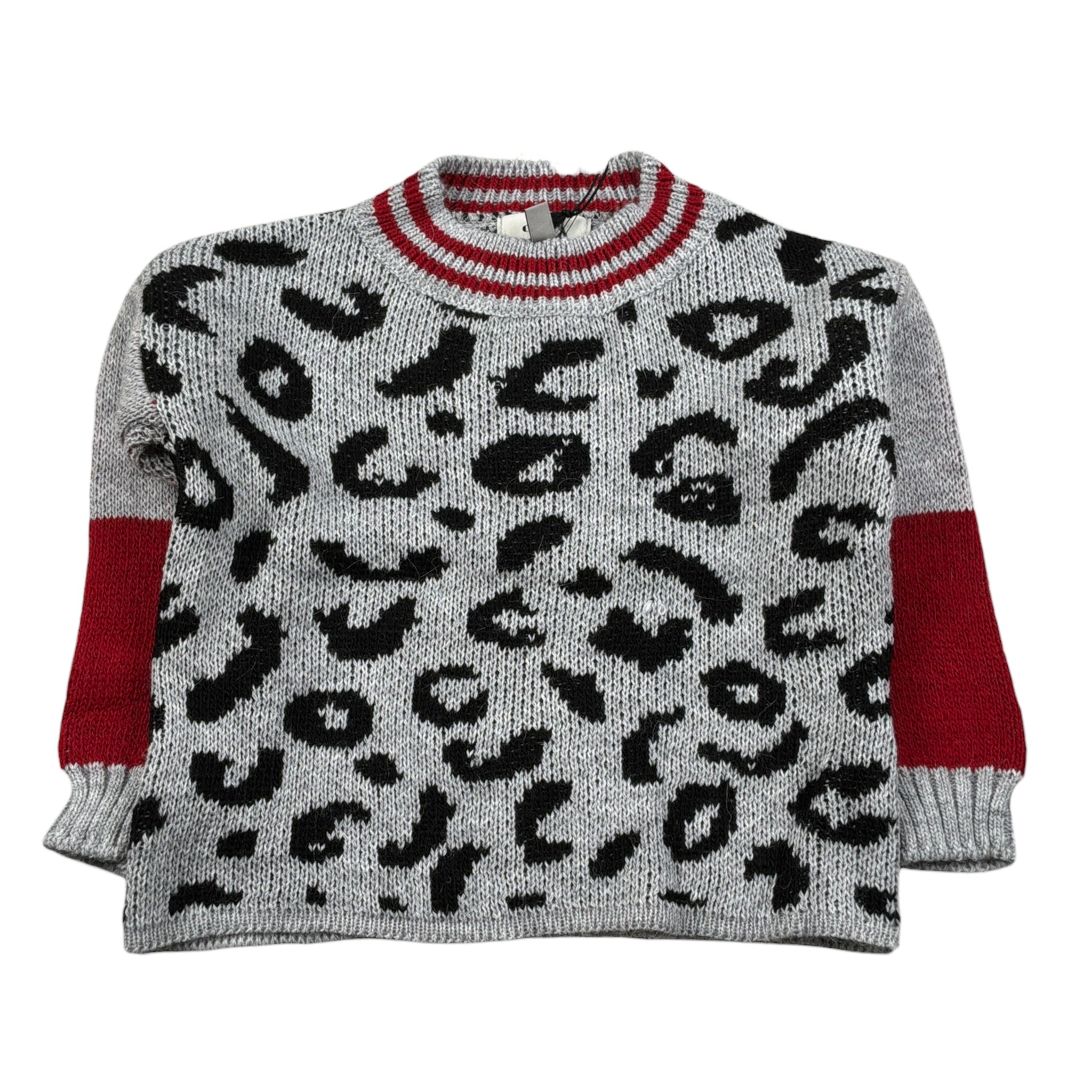 Dixie Maglia Girocollo tinta unita Fntasia Maculata Grigio per Bambina NBA6234G79 GRIGIO DIXIE 