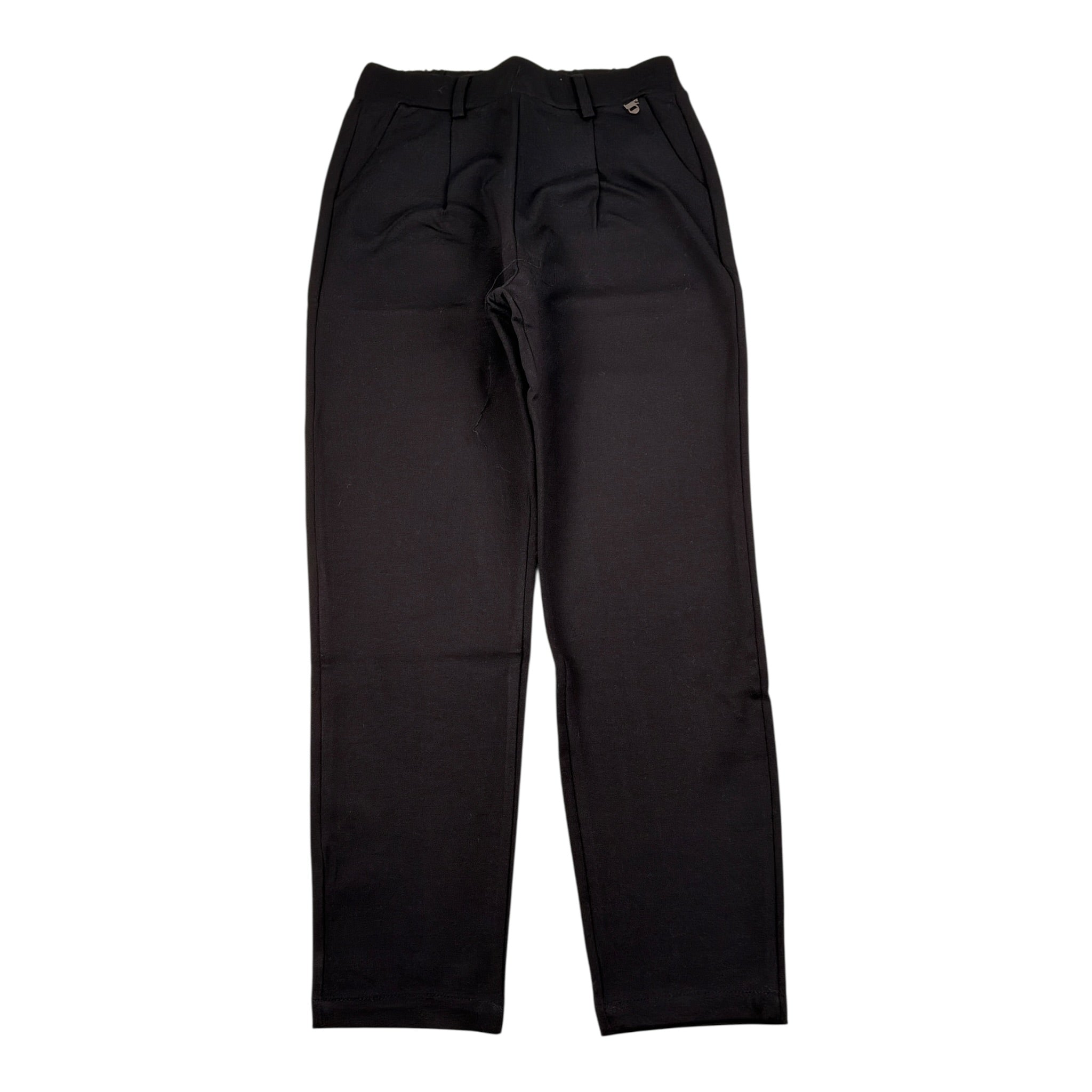 Dixie Pantalone tinta unita con Elastico In Vita Nero per Bambina PE53172G56 NERO DIXIE 