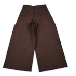 Dixie Pantalone tinta unita Modello Palazzo Marrone per Bambina PH52132G79 MARRONE DIXIE 