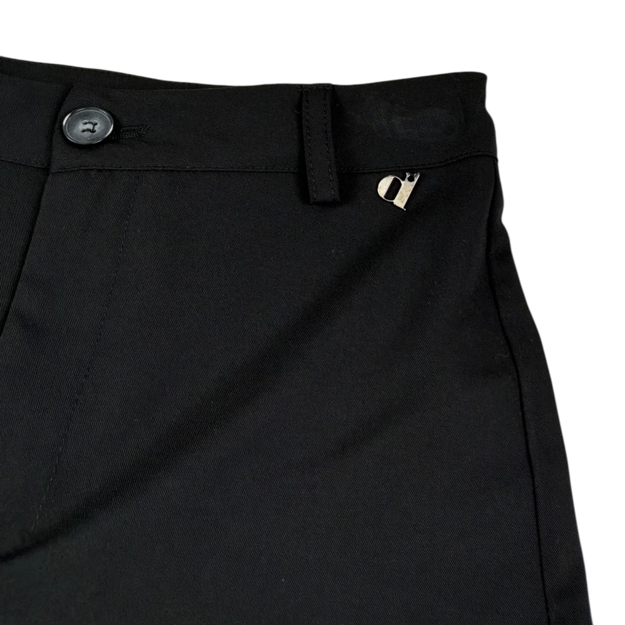 Dixie Pantalone tinta unita con Girovita Regolabile Nero per Bambina PHM3132G79 NERO DIXIE 
