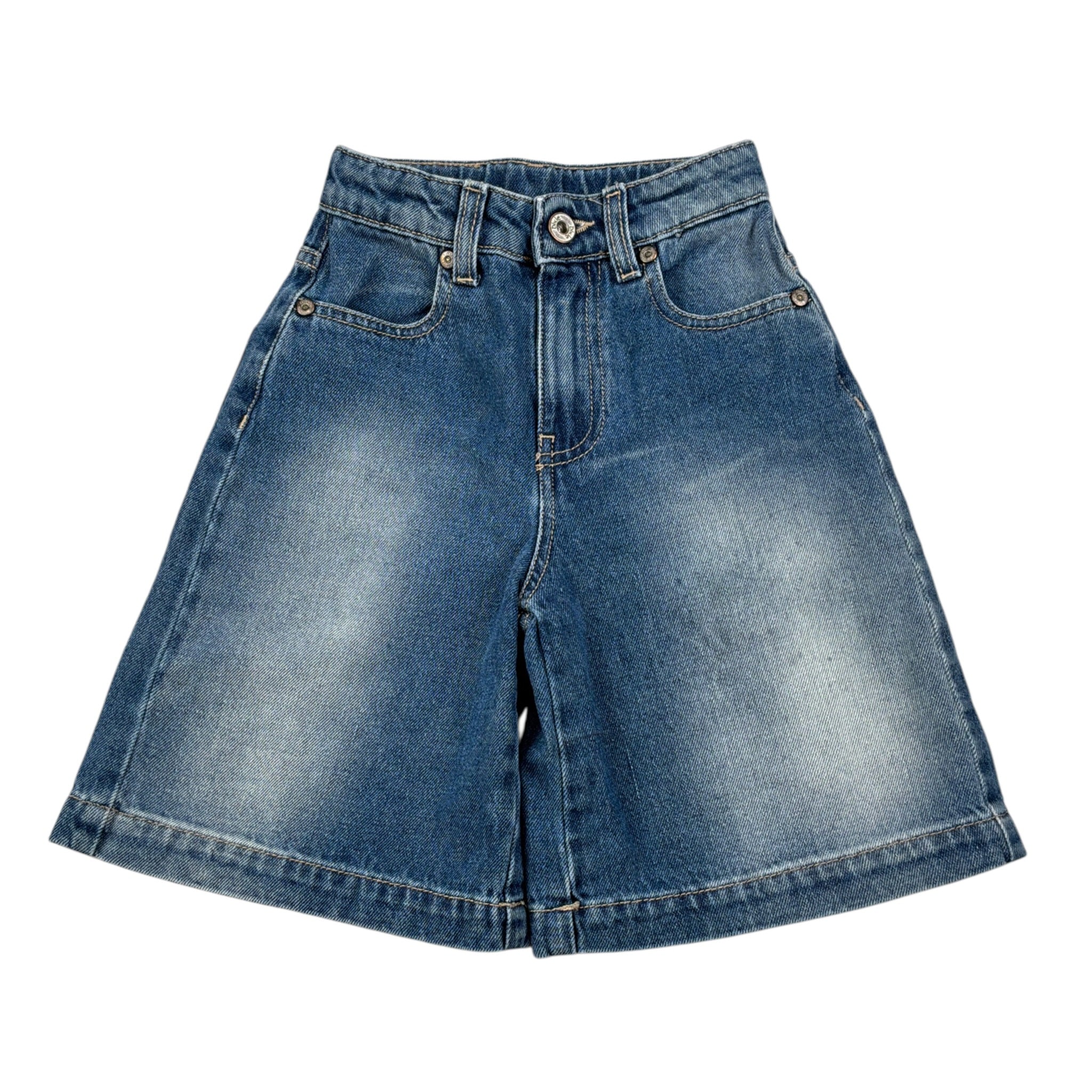 Dixie Short Modello Bermuda In Denim tinta unita Blu per Bambina RB24010G79 BLU DIXIE 