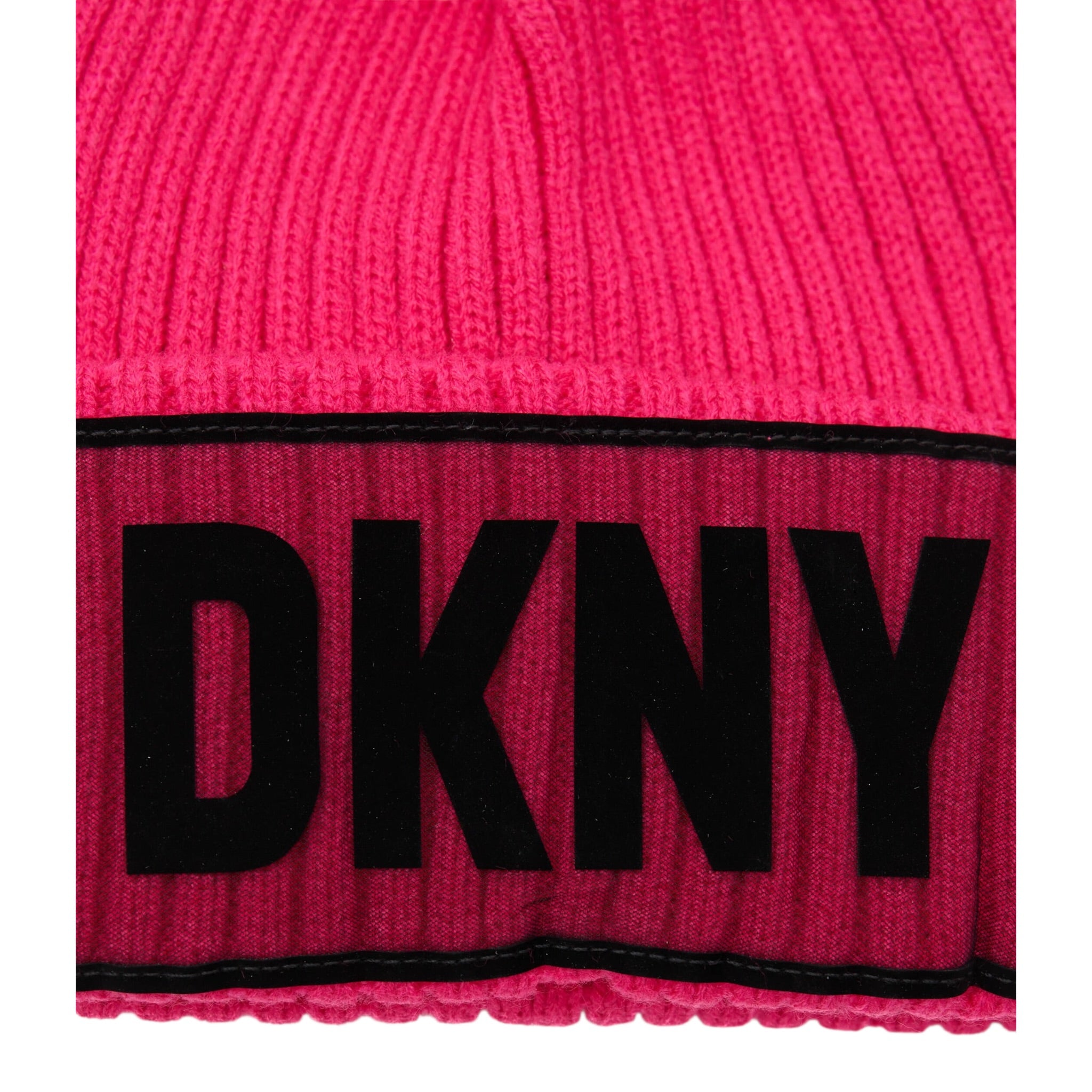 Dkny Cappello tinta unita con Logo Fuxia per Bambina D31292 FUXIA DKNY 