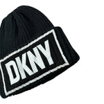 Dkny Cappello tinta unita con Logo Nero per Bambina D31292 NERO DKNY 