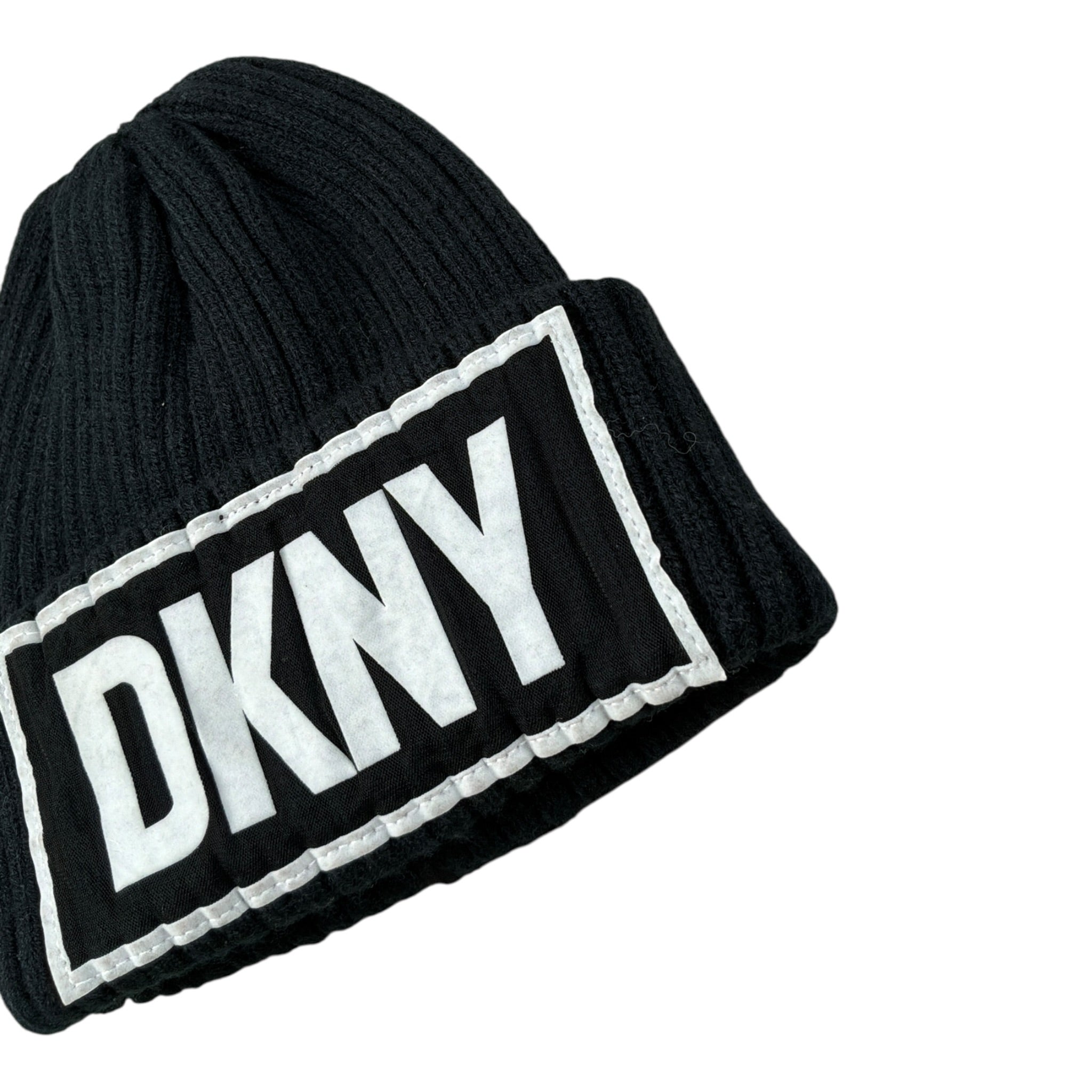 Dkny Cappello tinta unita con Logo Nero per Bambina D31292 NERO DKNY 