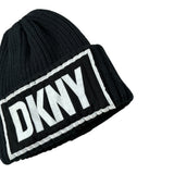 Dkny Cappello tinta unita con Logo Nero per Bambina D31292 NERO DKNY 