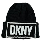 Dkny Cappello tinta unita con Logo Nero per Bambina D31292 NERO DKNY 