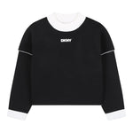 Dkny Maglia Reversibile Bicolore Bianco/Nero per Bambina D62379 BIANCO/NERO DKNY 