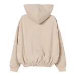Dkny Felpa con Zip E Cappuccio tinta unita Beige per Bambina D62385 BEIGE DKNY 