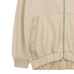 Dkny Felpa con Zip E Cappuccio tinta unita Beige per Bambina D62385 BEIGE DKNY 