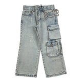 Do Not Conform Jeans tinta unita con Girovita Regolabile Azzurro per Bambino 34676 AZZURRO DO NOT CONFORM 