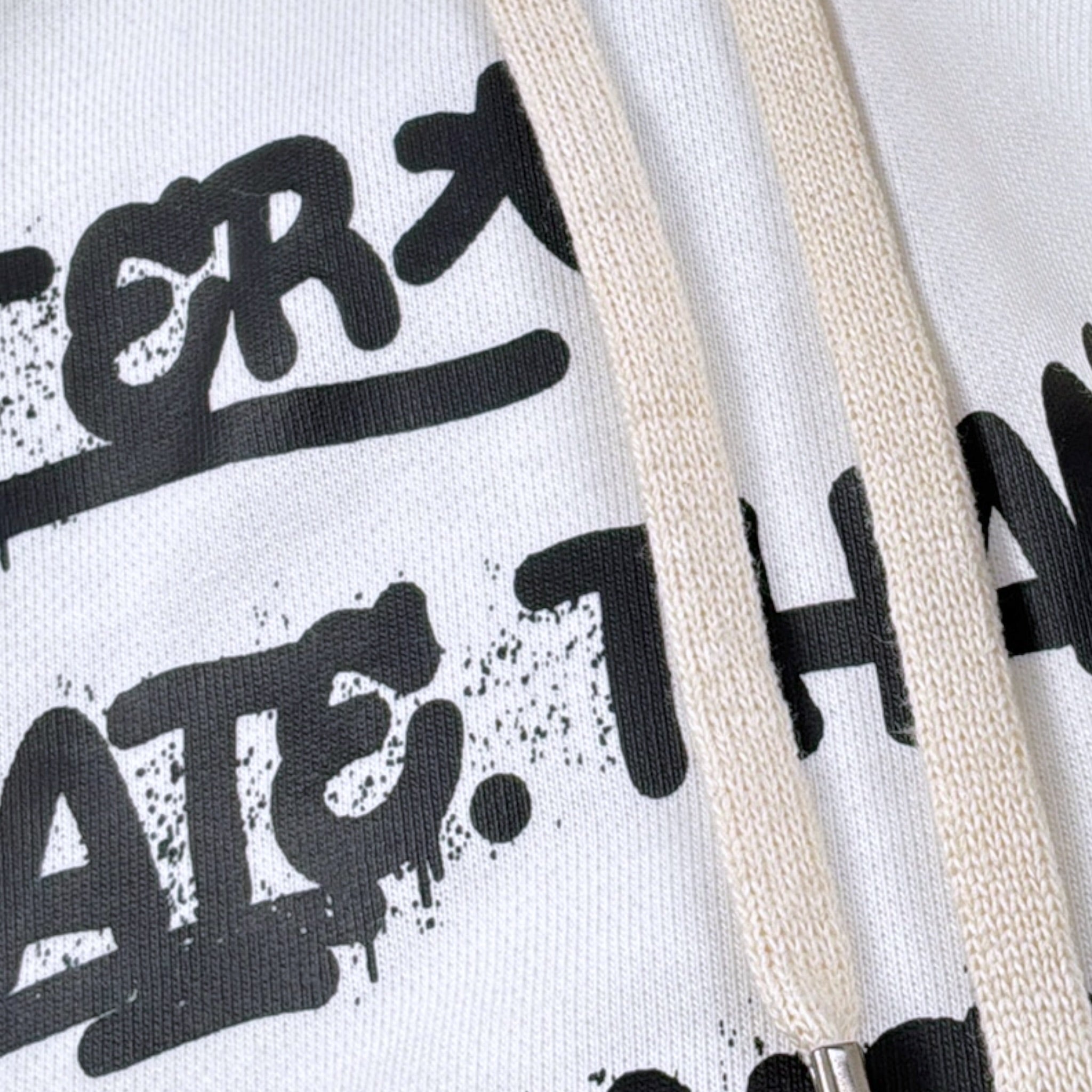 Do Not Conform Felpa tinta unita con Cappuccio E Stampa Bianco per Bambino FW26 BIANCO DO NOT CONFORM 