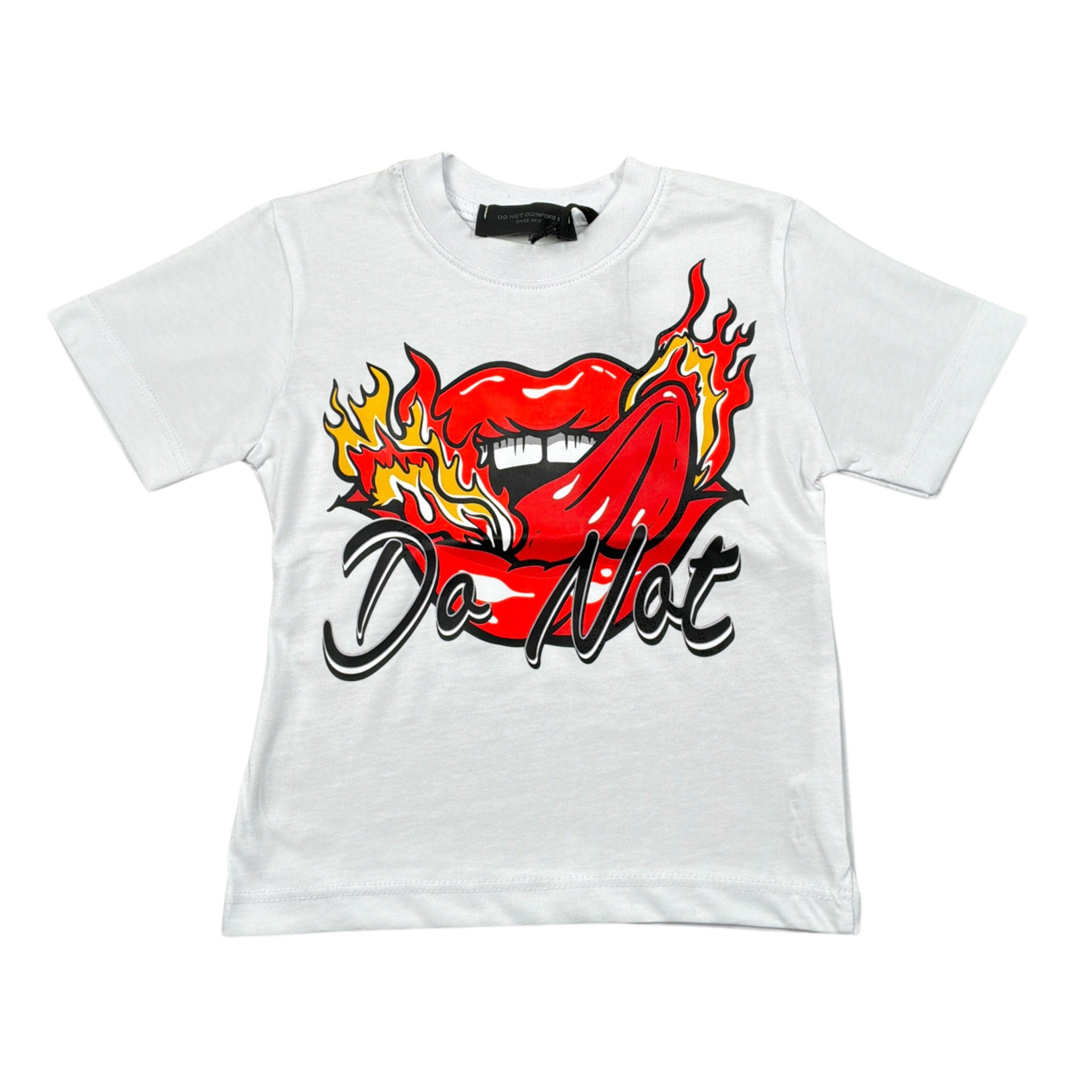 Do Not Conform T-Shirt Girocollo tinta unita con Stampa Bianco per Bambino SS25DTS BIANCO DO NOT CONFORM 