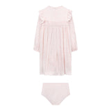 Dolce & Gabbana Set Abito-Coulotte tinta unita Rosa per Neonata L23DP6 ROSA DOLCE & GABBANA 