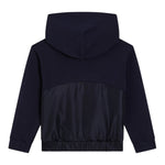 Dolce & Gabbana Felpa Chiusa con Cappuccio tinta unita con Logo Blu per Bambino L4JWMC BLU DOLCE & GABBANA 