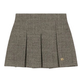 Dolce & Gabbana Gonna tinta unita con Microfantasia Nero per Bambina L55I37 NERO DOLCE & GABBANA 