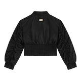 Dolce & Gabbana Giubbino tinta unita con Zip Nero per Bambina L5JBP6 NERO DOLCE & GABBANA 