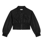 Dolce & Gabbana Giubbino tinta unita con Zip Nero per Bambina L5JBP6 NERO DOLCE & GABBANA 