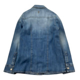 Dondup Camicia In Denim tinta unita Azzurro per Bambino DFCA051 AZZURRO DONDUP 