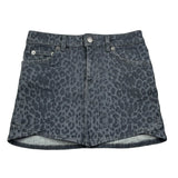 Dondup Gonna In Denim tinta unita Fantasia Maculata Grigio per Bambina DFGO019 GRIGIO DONDUP 