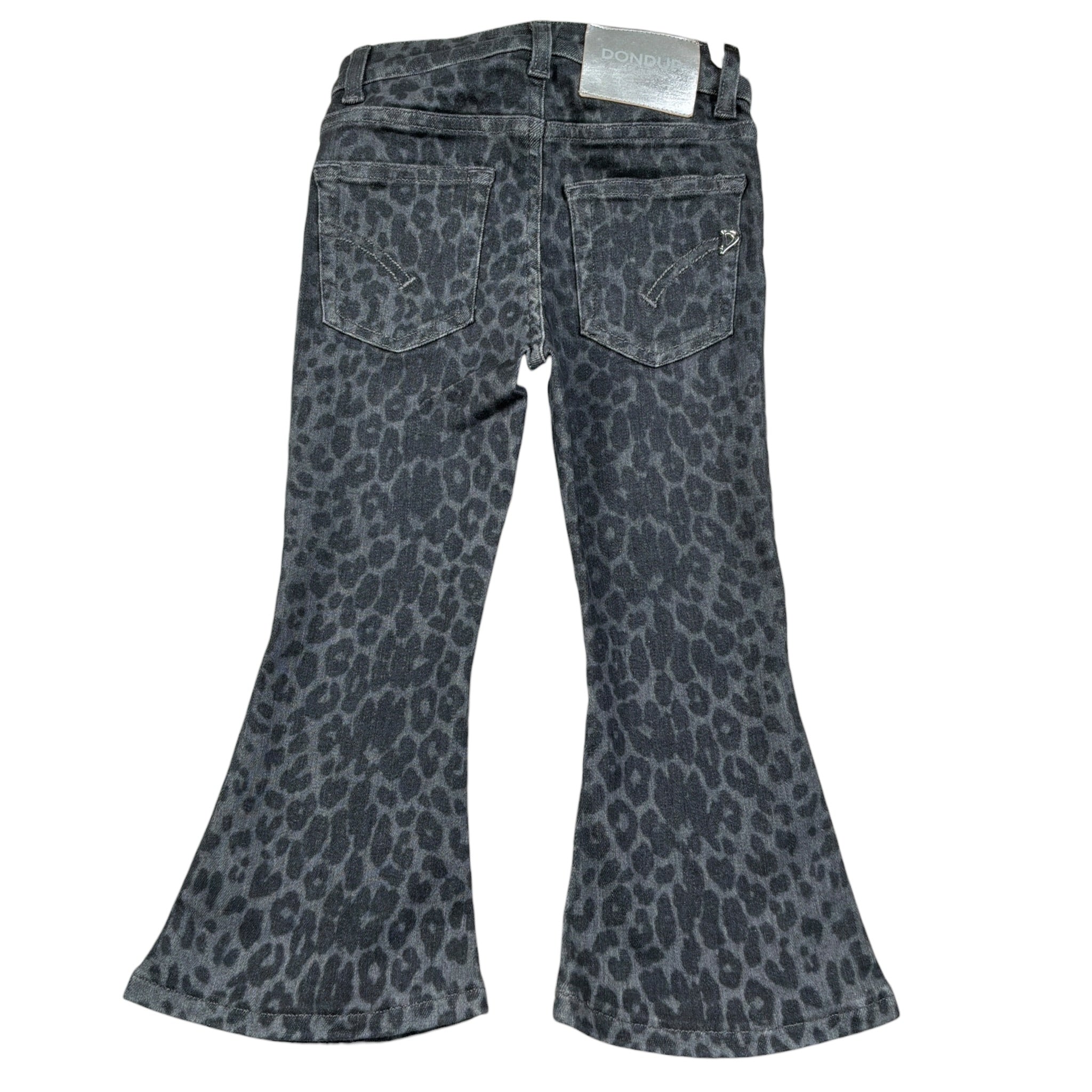 Dondup Jeans tinta unita Modello Zampa Fantasia Maculata Grigio per Neonata DFPA156 GRIGIO DONDUP 